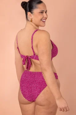 Bottoms|Baku Picnic Point Twist Band Regular Pant Crimson