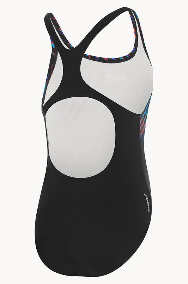 One Pieces|Speedo Placement Medalist One Piece Black/blue
