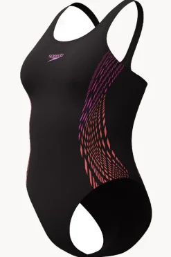 One Pieces|Speedo Placement Muscleback One Piece Black/violet