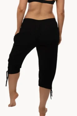 Pants|Sundrenched Plain 3/4 Pant Black