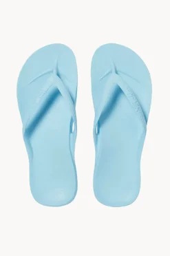 Footwear|Archies Plain Arch Support Thongs Sky