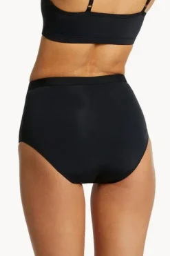 Bottoms|Love Luna Plain Bind Full Brief Black