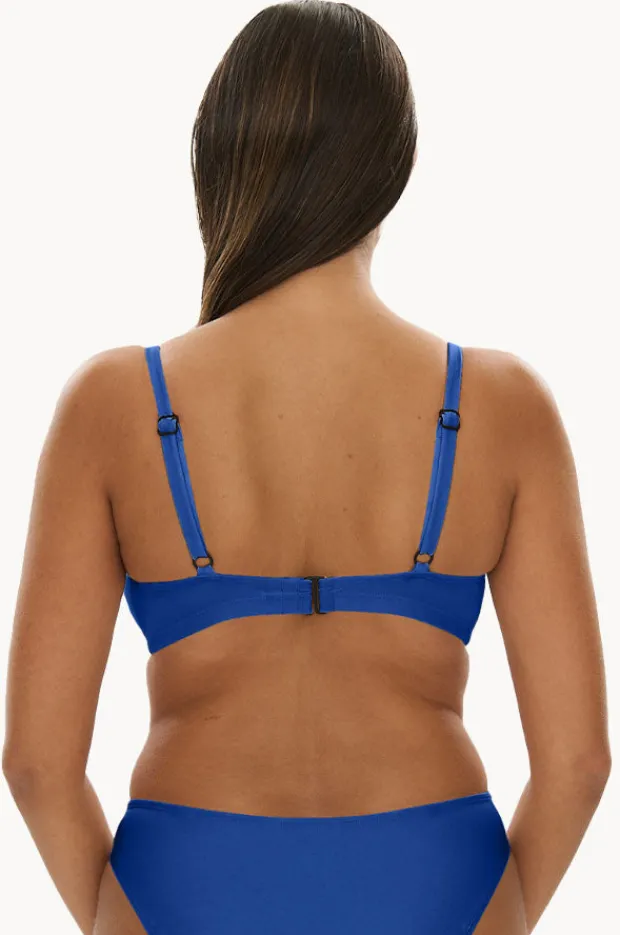 Bikini Tops|Raq Apparel Plain GG/H Cup Balconette Bra Cobalt
