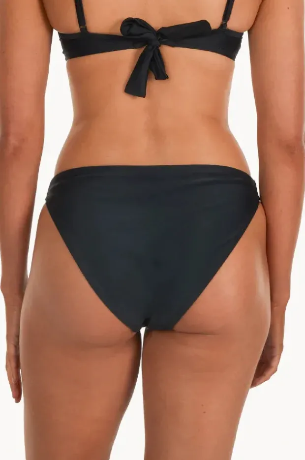 Bottoms|Base Swim Plain Hipster High Leg Pant Black