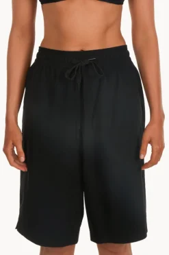 Boardshorts|Base Swim Plain Long Boardshort BLACK