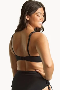 Bikini Tops|Panache Plain Olivia F Cup Full Bra Black
