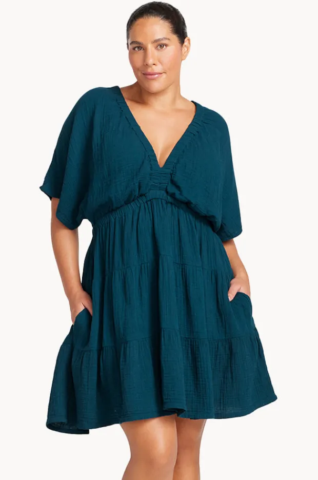 Dresses|Artesands Plain Pachelbel Short Dress Navy