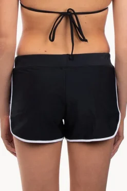 Boardshorts|Salty Ink Plain Sporty Boardshort BLACK