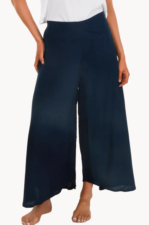 Pants|Bodacious Plain Sydney Wide Leg Pant Navy