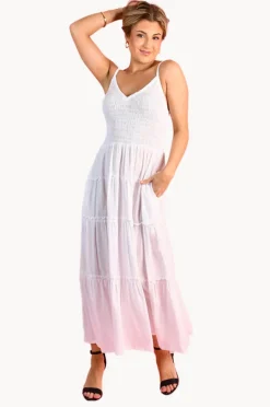 Dresses|Go Girl Plain Traveller Maxi Dress White