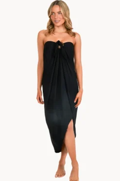Sarongs|Bodacious Plain Tube Sarong Black