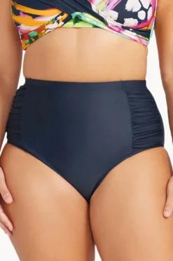 Bottoms|Artesands Plains High Waisted Pant Navy