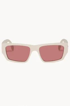 Sunglasses|Le Specs Plastic Measures Sunglasses Ivory
