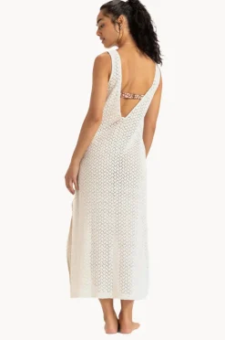 Dresses|Roxy Playa Mood Crochet Dress Egret