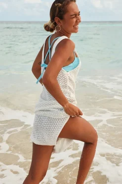 Dresses|Roxy Playa Mood Crochet Dress Egret