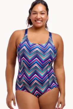 One Pieces|Funkita Point Out Brace Me Back One Piece Multi