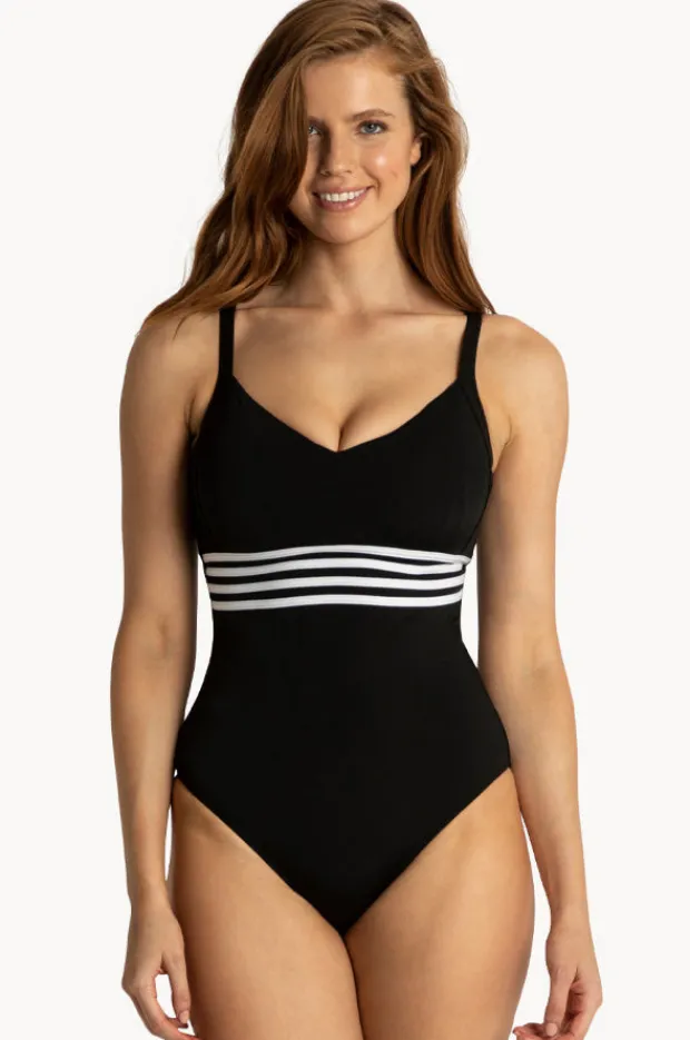 One Pieces|Sunseeker Pool DD/E Cup Underwire One Piece Black