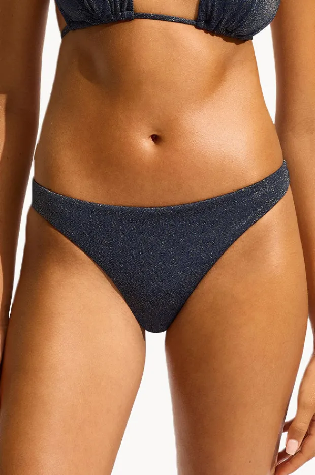 Bottoms|Seafolly Poolside High Cut Rio Pant Midnight