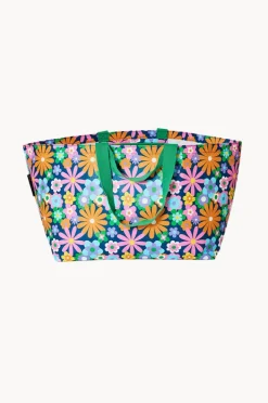 Beach Bags|Bags|Project Ten Pop Floral Oversized Tote Navy/multi