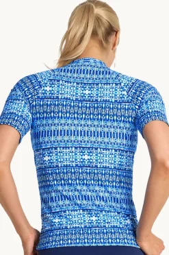 Rashies & Sunsuits|Jantzen Portugal Short Sleeve Suntop Navy