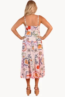 Dresses|Go Girl Positano Picnic Ellie Midi Dress Soft pink