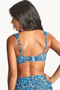 Bikini Tops|Panache Posy Bette E Cup Balconette Bra Blue