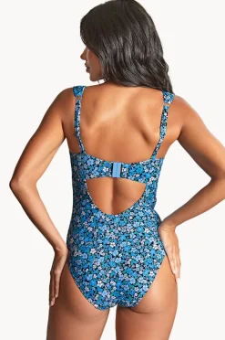 One Pieces|Panache Posy Monica E Cup Balconette One Piece Blue