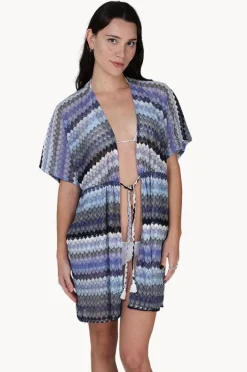 Overswim|J.valdi Praia Drawstring Kimono Blue/Multi