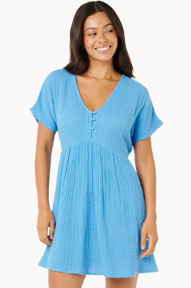 Dresses|Rip Curl Premium Surf Short Sleeve Dress Azure