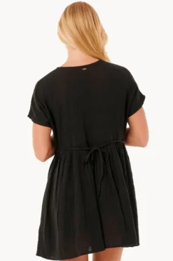 Dresses|Rip Curl Premium Surf Short Sleeve Dress Black