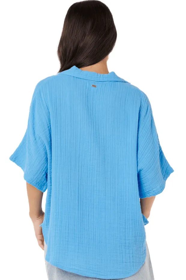 Tops|Rip Curl Premium Surf Short Sleeve Shirt Azure