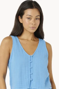 Tops|Rip Curl Premium Surf Top Azure