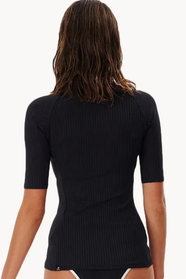 Rashies & Sunsuits|Rip Curl Premium Surf Zip Suntop Black