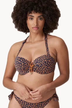 Bikini Tops|Prima Donna Punta Rata G Cup Balconette Bra Navy/Rust