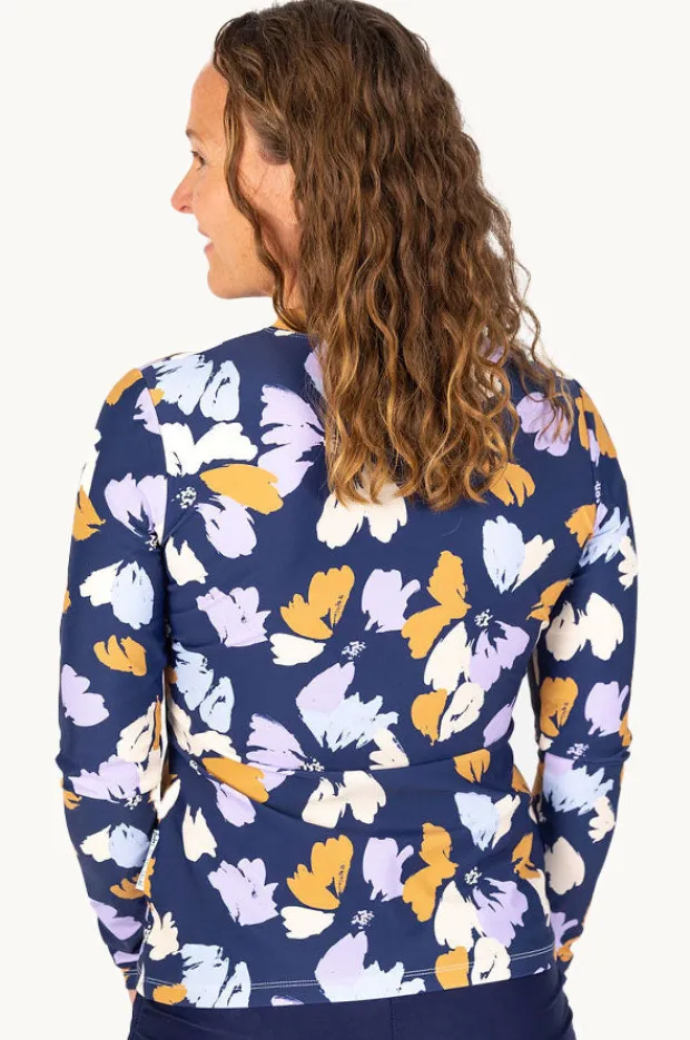 Rashies & Sunsuits|Babes In The Shade Purple Haze Suntop Purple/orange