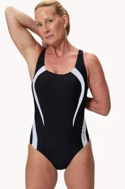 One Pieces|Speedo Quantum One Piece Black/White