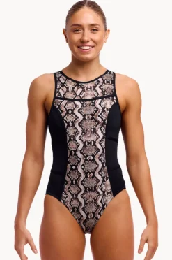 One Pieces|Funkita Rattle Racer Hi Flyer One Piece Black/brown