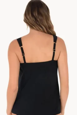 Tankini Tops|Miraclesuit Razzle Dazzle Tankini Separate Black