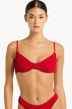 Bikini Tops|Bond-eye Recycled Gracie Balconette Red