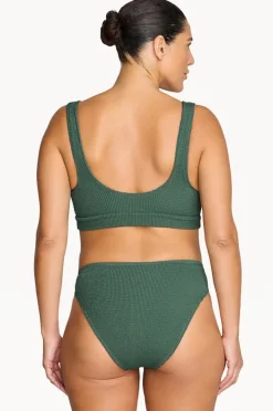 Bikini Sets|Artesands Recycled Kahlo Crop Set Seagreen