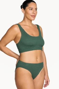 Bikini Sets|Artesands Recycled Kahlo Crop Set Seagreen