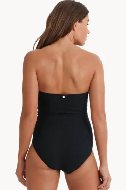 One Pieces|Sunseeker Reset Bandeau One Piece Black
