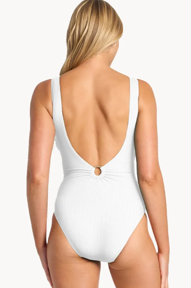 One Pieces|Sunseeker Reset DD/E Cup Vee Ring Back One Piece White