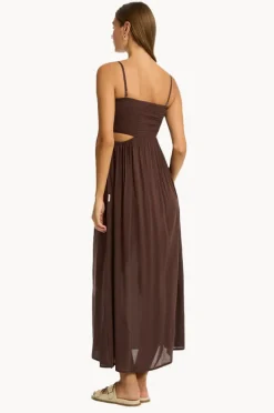 Dresses|Sea Level Resort Essentials Bandeau Dress Cocoa
