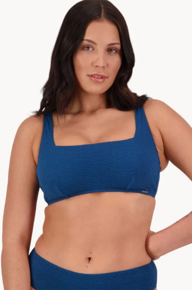 Bikini Tops|Moontide Retro Deco F/G Cup Square Neck Top Ocean