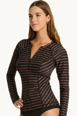 Rashies & Sunsuits|Sea Level Riptide Long Sleeve Suntop Black