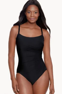 One Pieces|Miraclesuit Rock Solid Starr One Piece BLACK