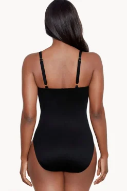 One Pieces|Miraclesuit Rock Solid Starr One Piece BLACK