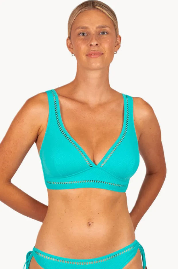 Bikini Tops|Baku Rococco D/DD Cup Ladder Longline Bra Caribbean