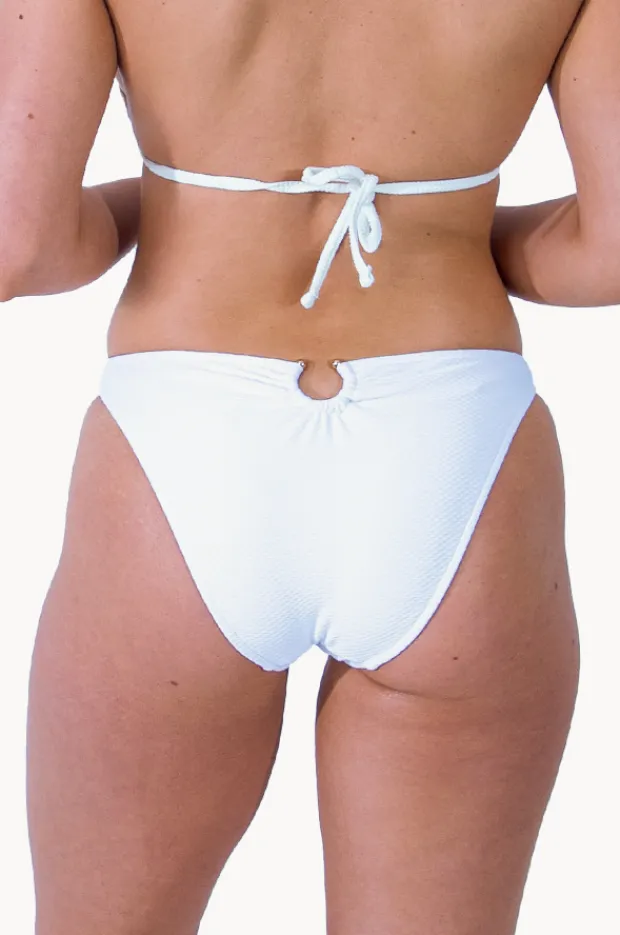 Bottoms|Baku Rococco Luxe Ring Back Regular Pant White
